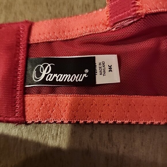 Paramour Bra 36C Pink Underwire Unlined - Picture 3 of 4